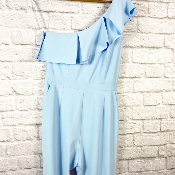 Adelyn Rae Arden Ruffle One Shoulder Jumpsuit - Picture 3 of 6